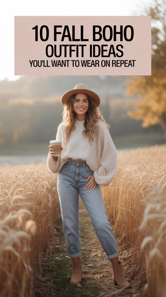 10 Fall Boho Outfit Ideas with Jeans and Booties a lifestyle photography image styled as ubznjyf quqx6nlystiqow 3chbwaeptz 6qb7h2w6mya