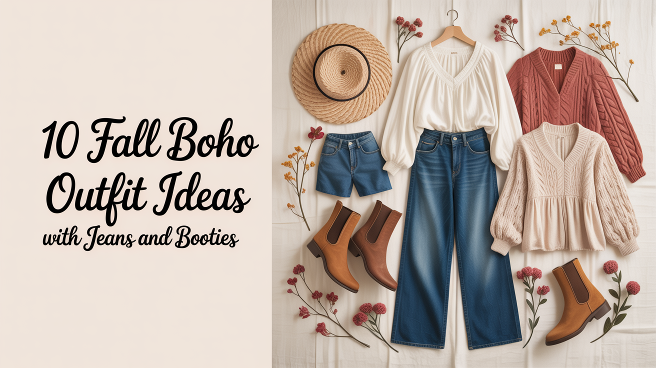 10 Fall Boho Outfit Ideas with Jeans and Booties 10 Fall Boho Outfit Ideas with Jeans and Booties