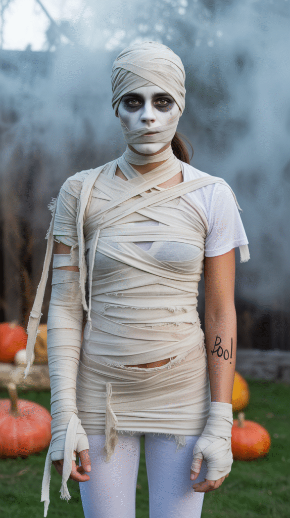 How to make DIY Halloween Costumes a photograph of a young adult posing as k6nul2fkqvejqsk3nluokw 6zehjffiqyk9pdckure13a