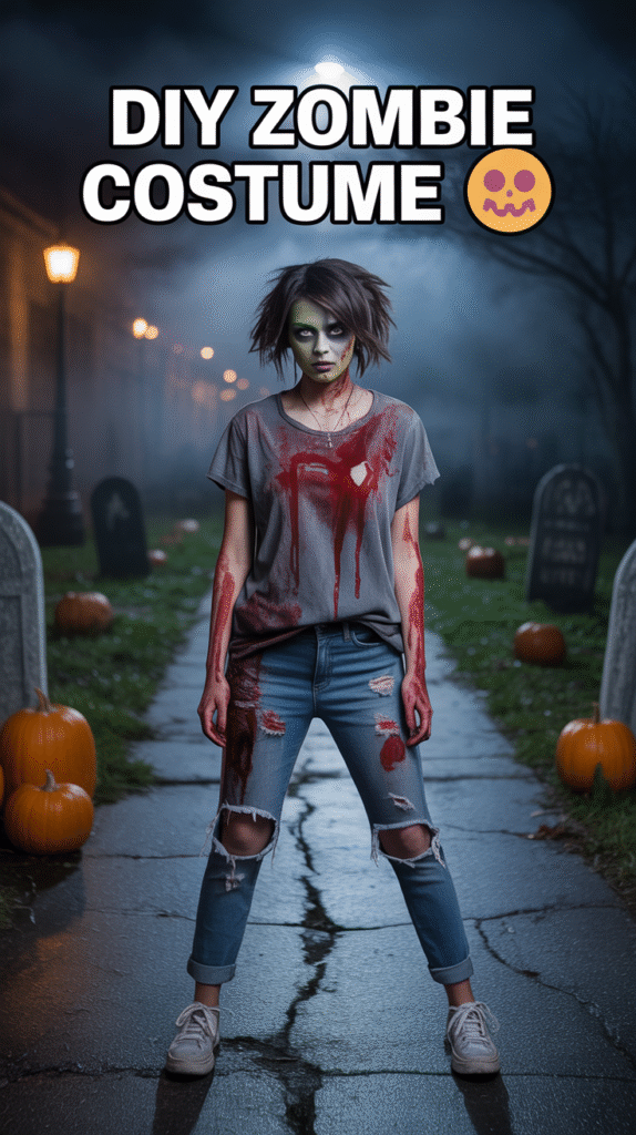 How to make DIY Halloween Costumes a photograph of a young woman embodying puccnbnsr qr2gwhqw fwa td4n ydmqewih6ubyctjkg