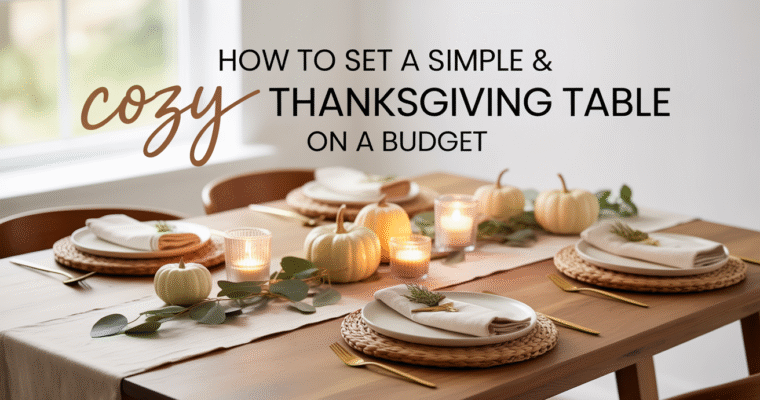 How to Set a Simple & Cozy Thanksgiving Table How to Set a Simple & Cozy Thanksgiving Table