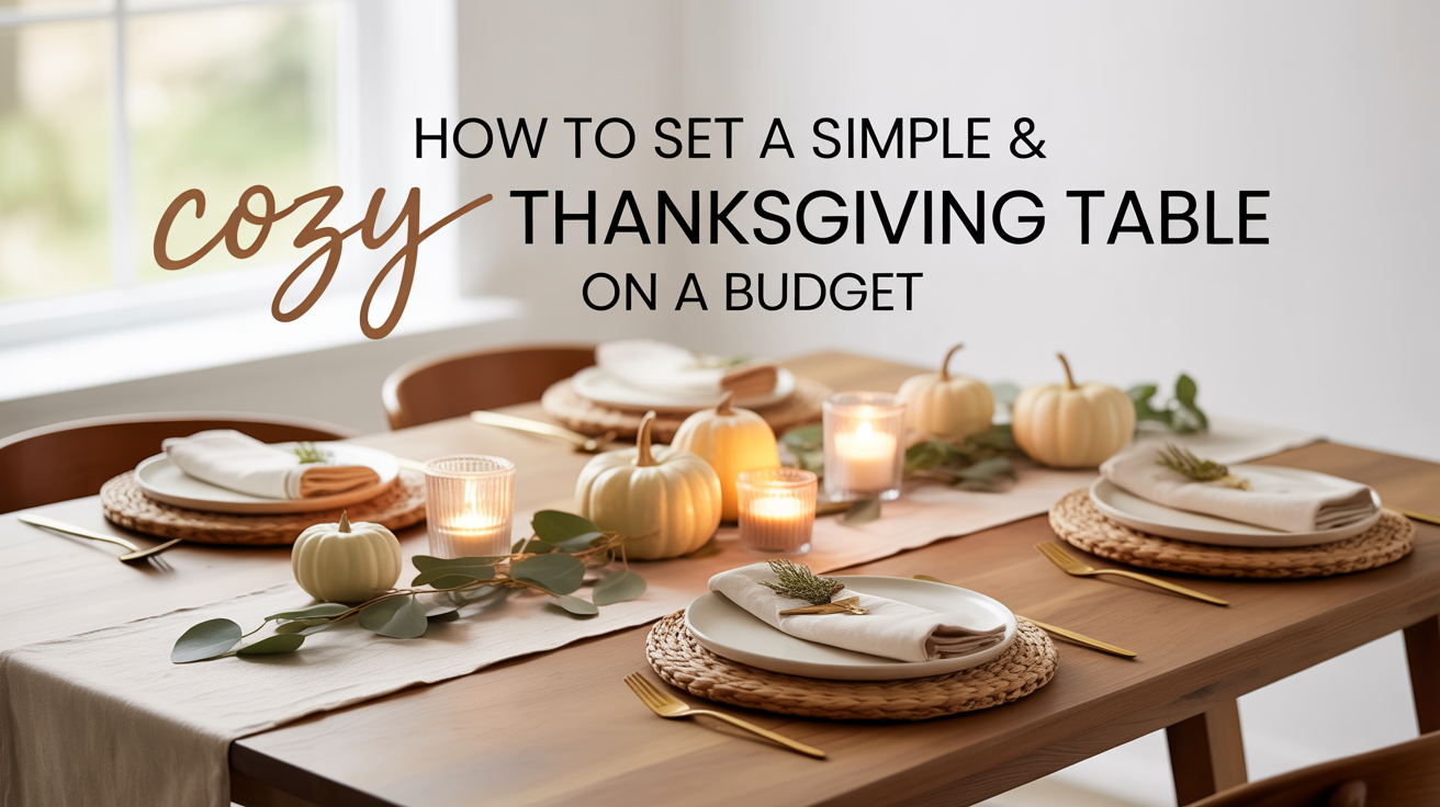 How to Set a Simple & Cozy Thanksgiving Table How to Set a Simple & Cozy Thanksgiving Table