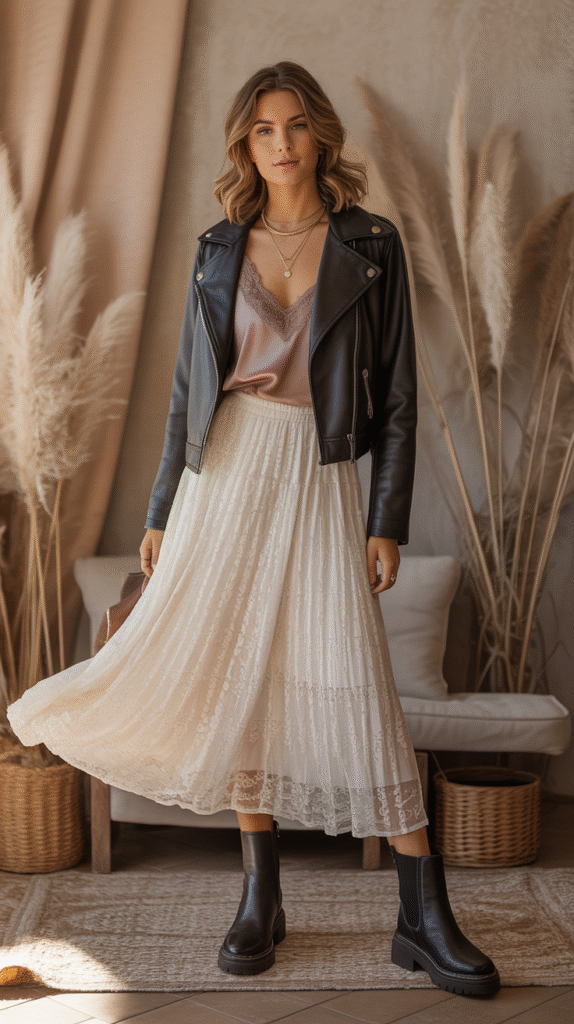 How to Style Moto Boho Outfits with Lace Skirts | 2025 Women’s Fashion Guide boho fall outfit flat lay and styled on 6lenordmt0gxcxgh9w 39g fwg2r89tsd2m8cn9qjy tq