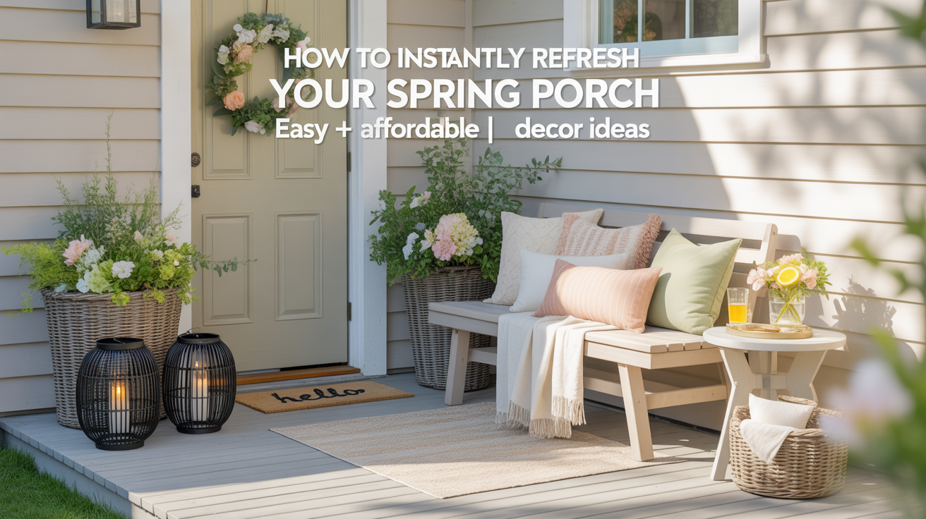 How to Instantly Refresh Your Spring Porch 🌸 How to Instantly Refresh Your Spring Porch 🌸