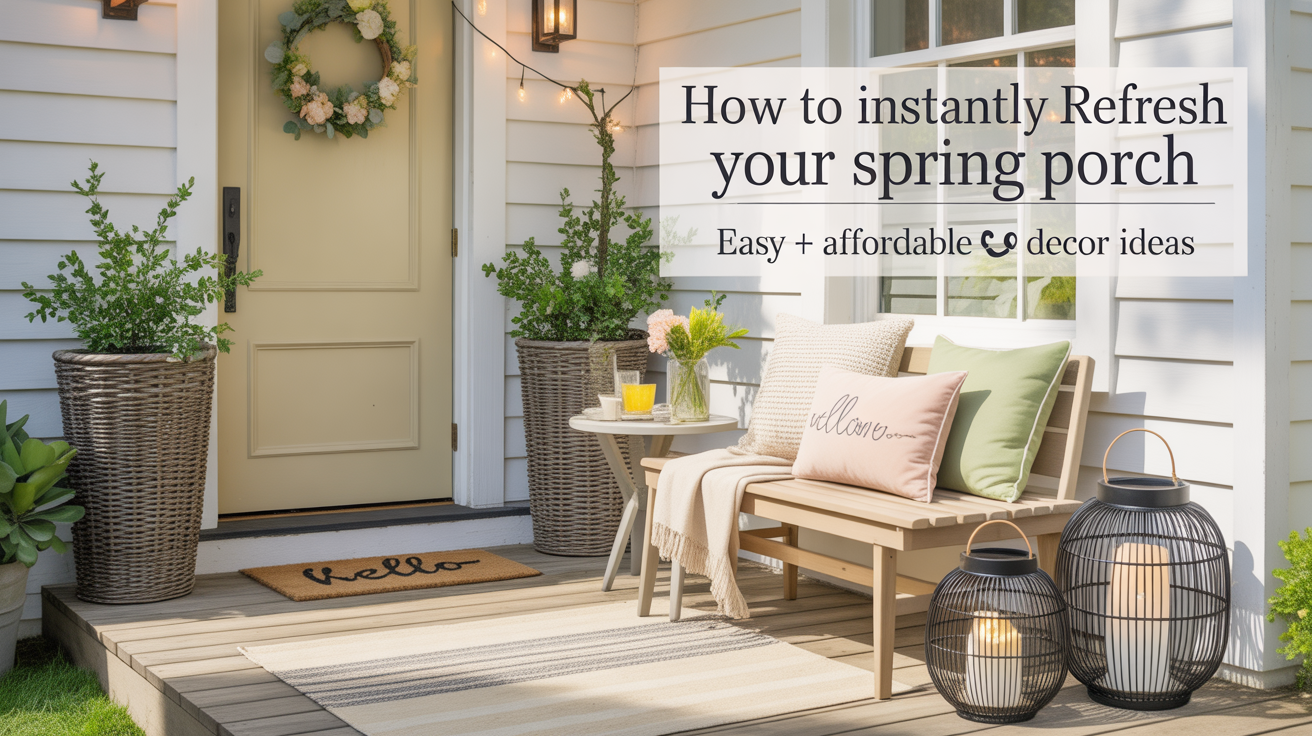 How to Instantly Refresh Your Spring Porch 🌸 How to Instantly Refresh Your Spring Porch 🌸