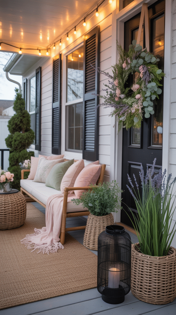 How to Instantly Refresh Your Spring Porch 🌸 porch ligts