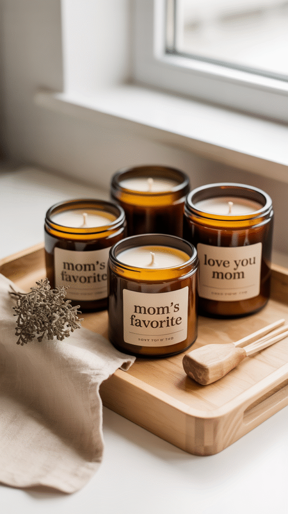 10 Easy Handmade Mother's Day Gifts You Can Make & Sell candles amber messages