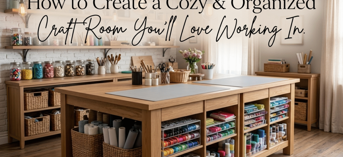 How to Create a Cozy & Organized Craft Room You’ll Love Working In