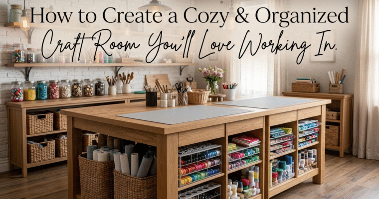 How to Create a Cozy & Organized Craft Room You’ll Love Working In