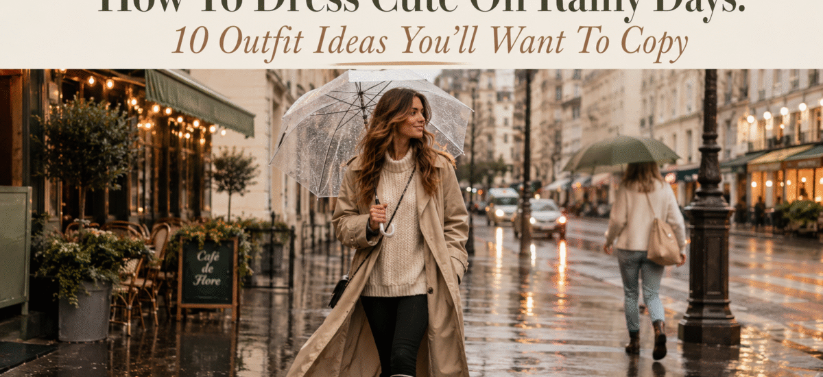 How To Dress Cute On Rainy Days: 10 Outfit Ideas You’ll Want To Copy