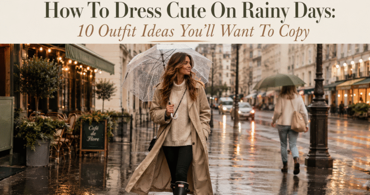 How To Dress Cute On Rainy Days: 10 Outfit Ideas You’ll Want To Copy