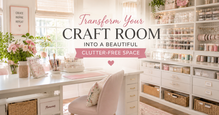 Transform Your Craft Room Into a Beautiful Clutter-Free Space
